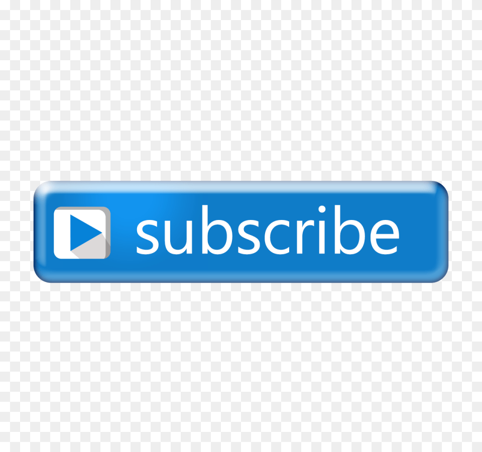 Blue Subscribe Button Transparent Background Style, Text Png Image