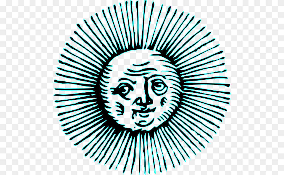 Blue Sun Cliparts, Art, Face, Head, Person Free Png Download
