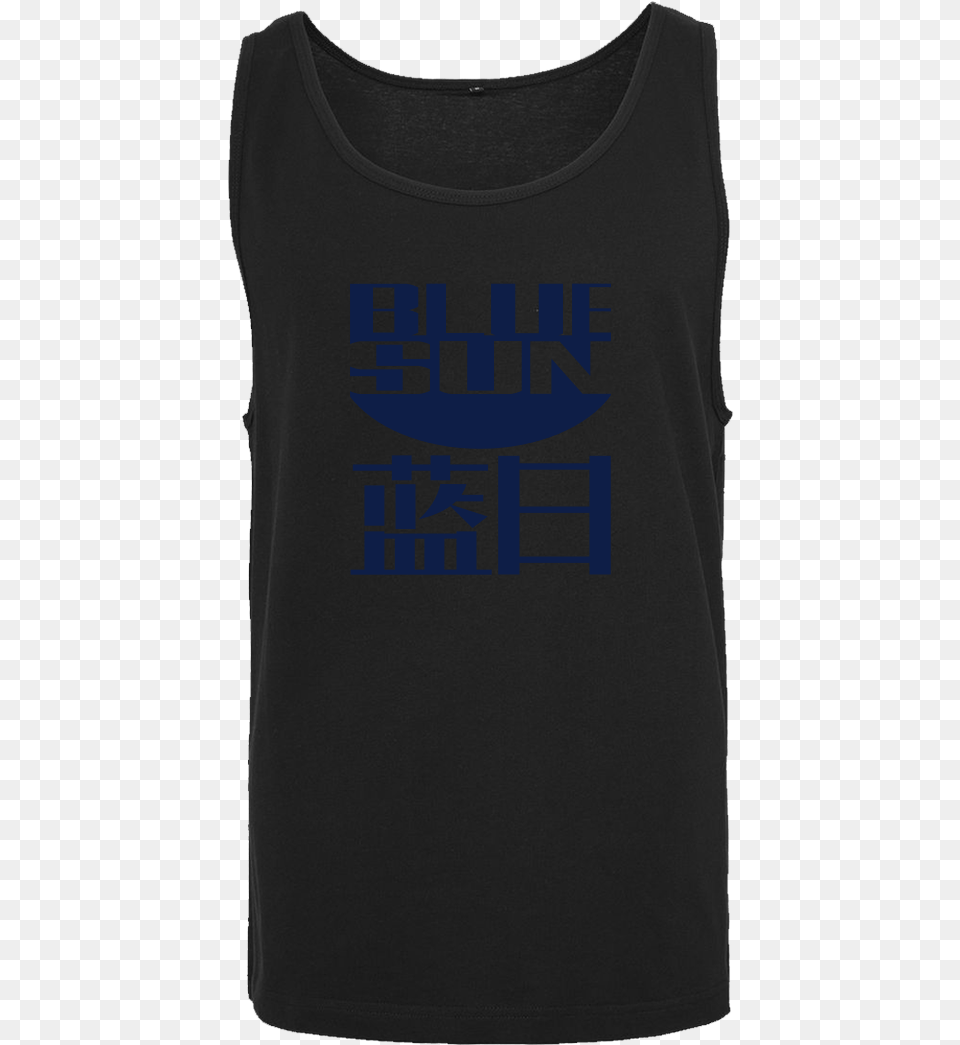 Blue Sun T Shirt Tanktop Men Black, Clothing, T-shirt, Tank Top, Person Free Png Download