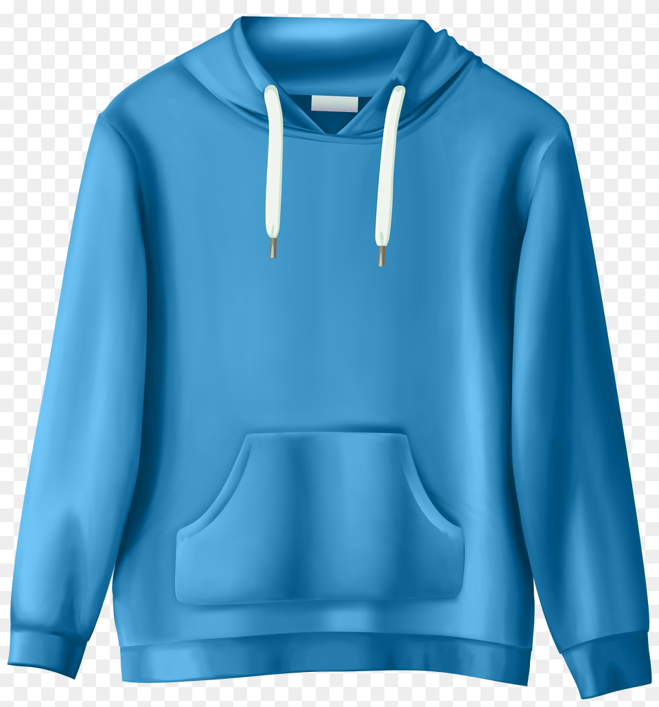Blue Sweatshirt Clip Art, Clothing, Hoodie, Knitwear, Sweater Free Png Download