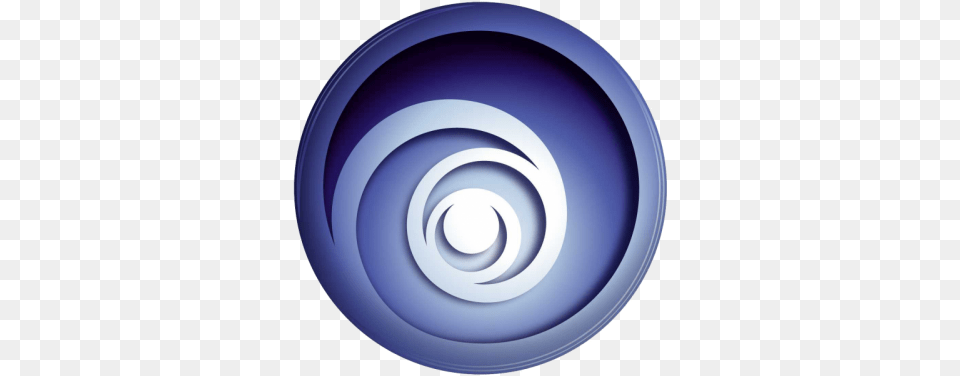 Blue Swirl Circle Logos Ubisoft Icon, Sphere, Plate, Bowl, Electronics Free Transparent Png