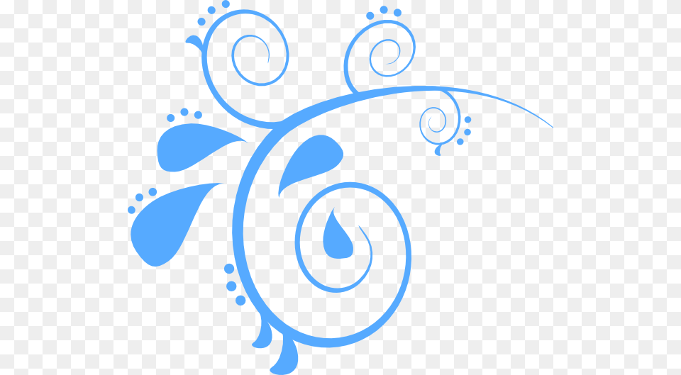 Blue Swirls Clipart, Art, Floral Design, Graphics, Pattern Free Png Download