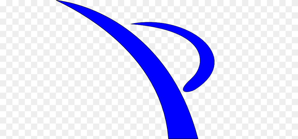 Blue Swoosh Kicker Clip Art, Logo, Astronomy, Moon, Nature Png Image