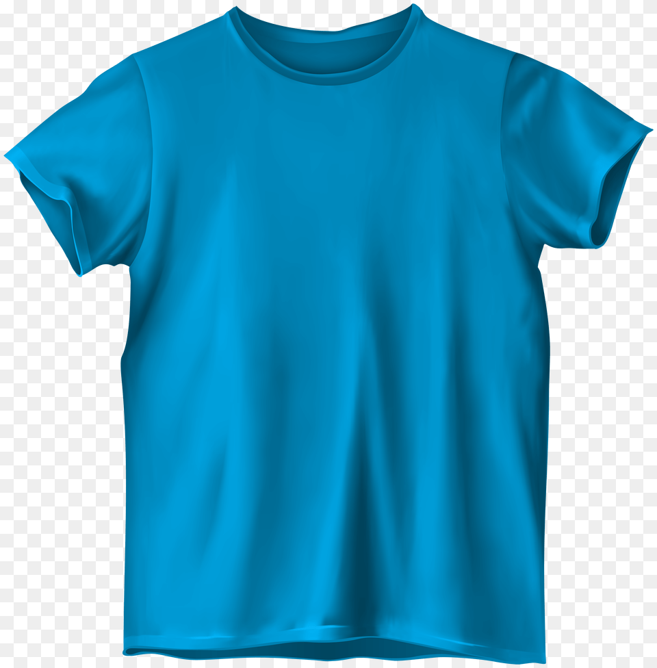 Blue T Shirt Clipart, Clothing, Long Sleeve, Sleeve, T-shirt Png Image