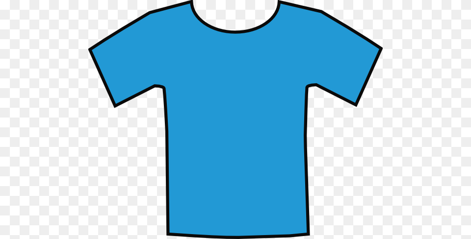 Blue T Shirt Template, Clothing, T-shirt Png Image