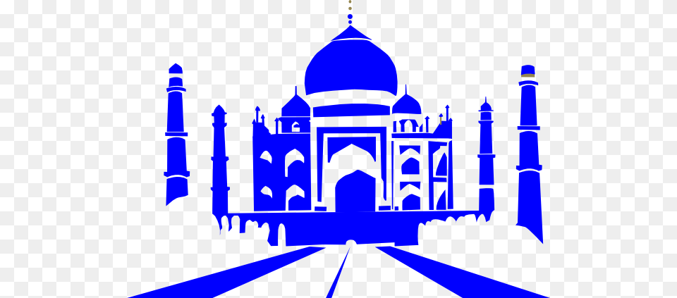 Blue Taj Mahal Clip Art, Architecture, Building, Dome, Mosque Free Transparent Png