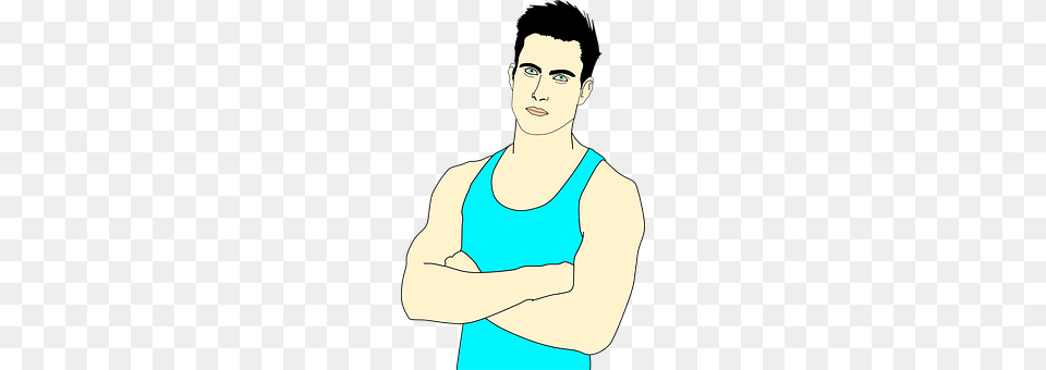 Blue Tank Top Adult, Female, Person, Woman Free Png Download