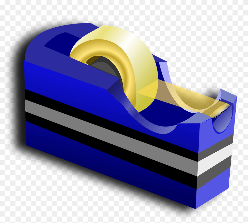 Blue Tape Dispenser Clipart, Bag Png