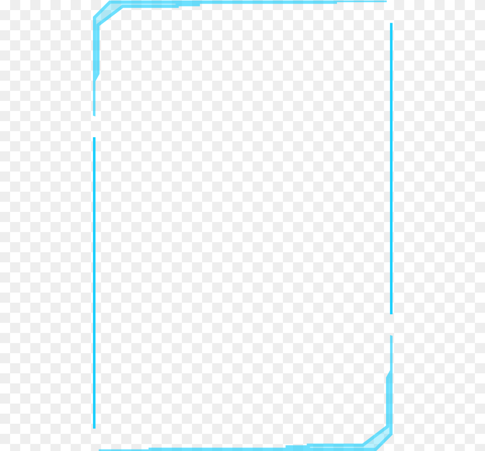 Blue Tech Border Orange Free Png