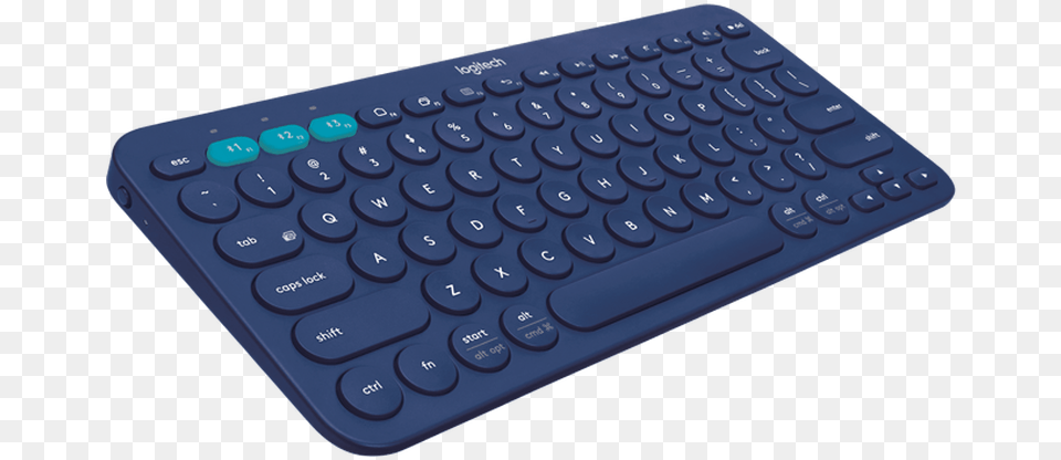 Blue Teclado Logitech Bluetooth, Computer, Computer Hardware, Computer Keyboard, Electronics Png