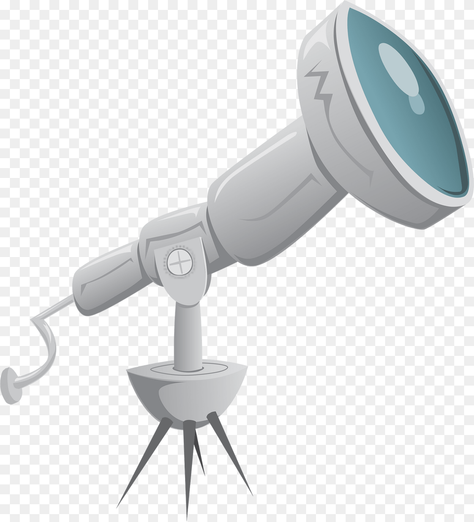 Blue Telescope Clipart, Lighting, Appliance, Blow Dryer, Device Free Png