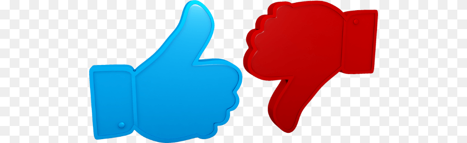 Blue Thumbs Up Red Thumbs Down For Mar 18 Builder Thumb Signal, Clothing, Glove, Smoke Pipe, Food Free Transparent Png