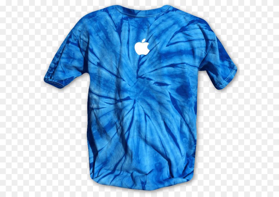 Blue Tie Dye Apple T Shirt Tie Dye, Blouse, Clothing, Sleeve, T-shirt Free Png