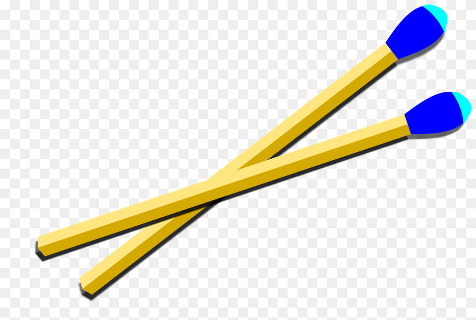 Blue Tipped Kitchen Matches Strike Anywhere Clipart, Stick, Hockey, Ice Hockey, Ice Hockey Stick Free Transparent Png