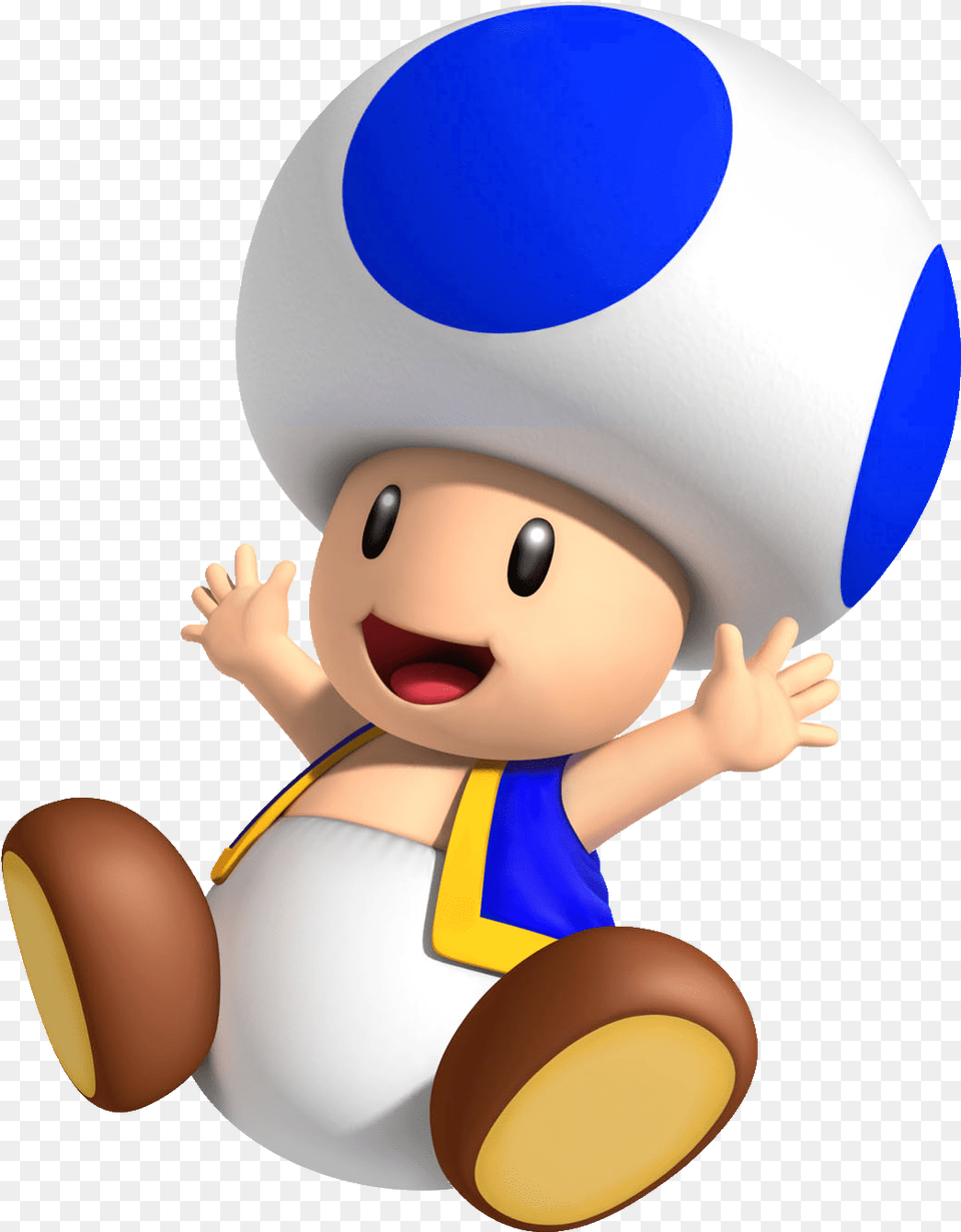 Blue Toad Mario, Baby, Person, Face, Head Free Png