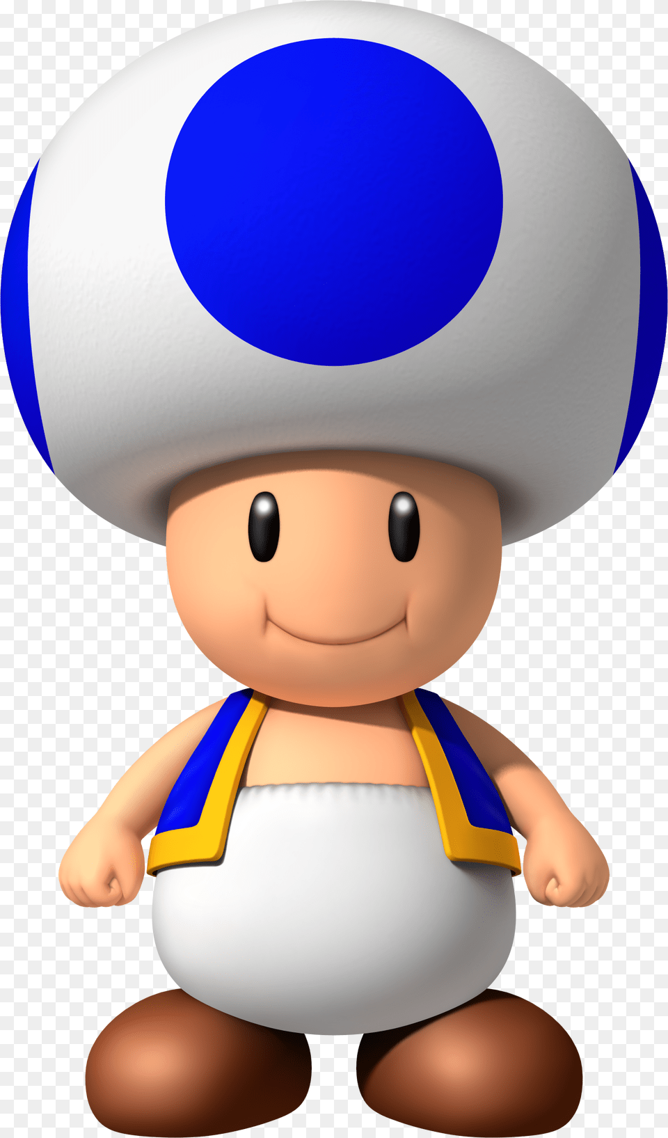 Blue Toad No Glasses New Super Mario Bros Wii Blue Toad, Toy, Baby, Person Png