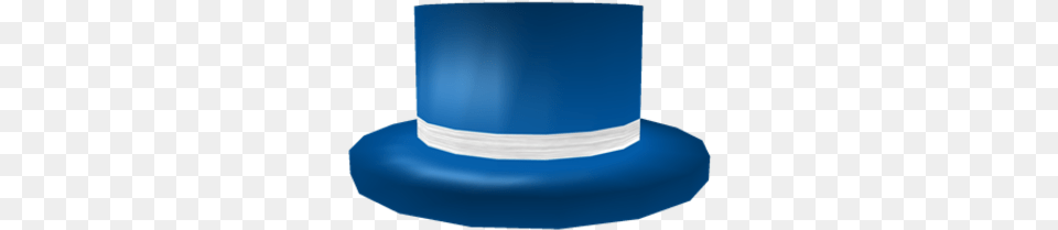 Blue Top Hat With White Band Roblox Wikia Fandom Roblox Blue Banded Top Hat, Clothing, Person Free Png Download