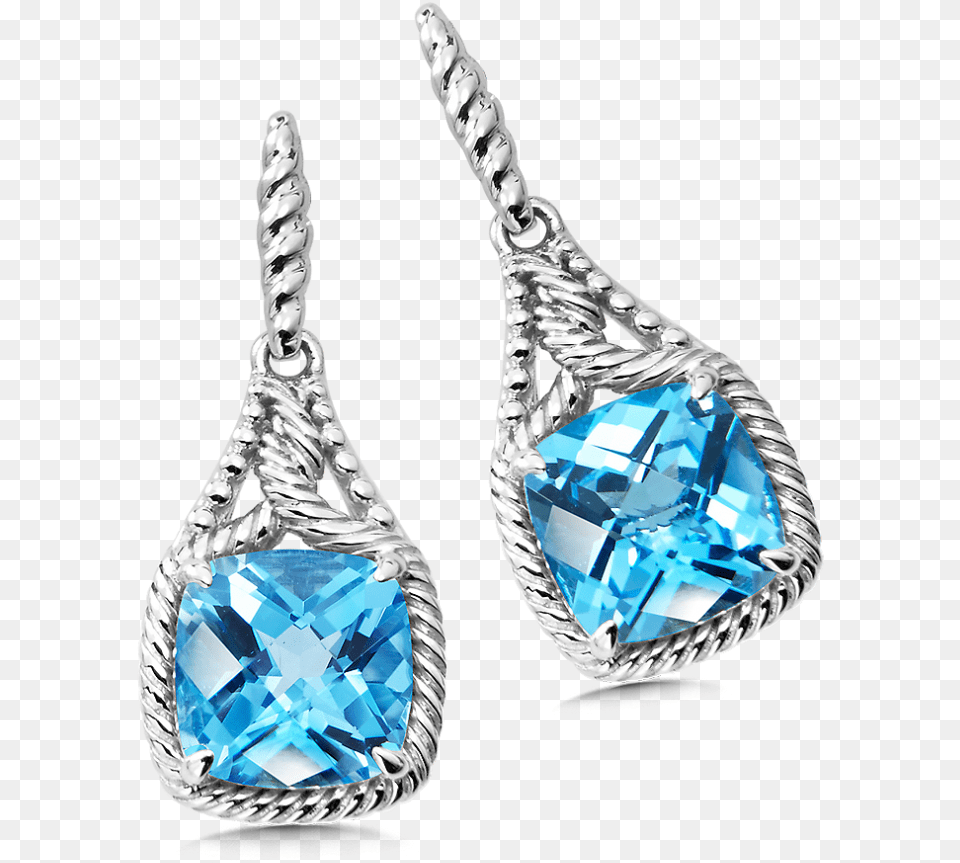 Blue Topaz Post Earrings Earrings, Accessories, Earring, Jewelry, Gemstone Png