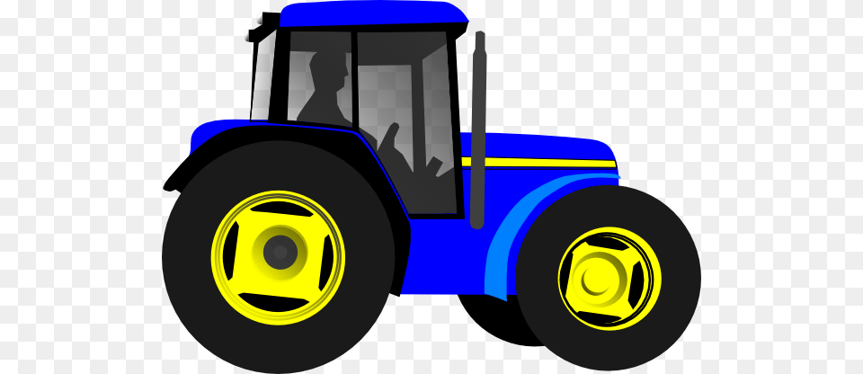 Blue Tractor Clip Art Pictures Cards Mostly Papercrafts, Vehicle, Transportation, Device, Tool Free Png