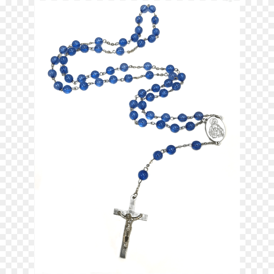 Blue Transparent Rosary, Accessories, Symbol, Cross, Bead Free Png
