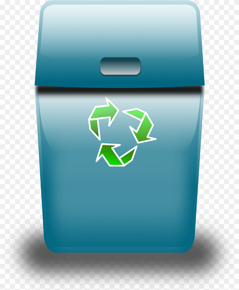 Blue Trash Can Clip Arts Geri Dnm Kutusu Resmi, Recycling Symbol, Symbol, Mailbox Free Transparent Png