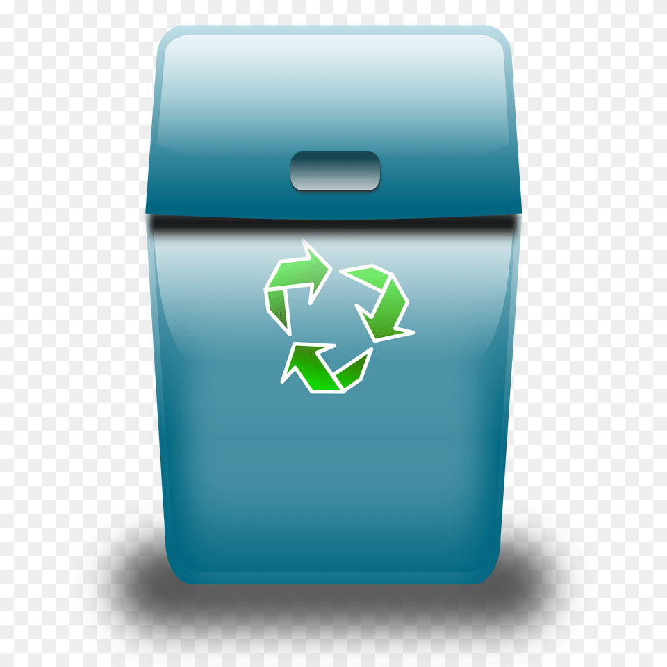 Blue Trash Can Icons, Recycling Symbol, Symbol, Mailbox Free Transparent Png