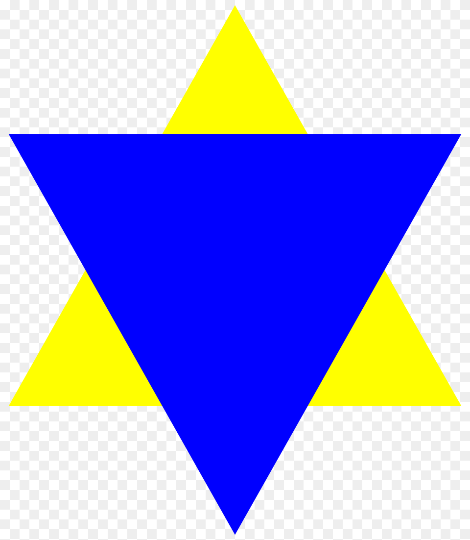 Blue Triangle Jew, Symbol, Star Symbol Png Image