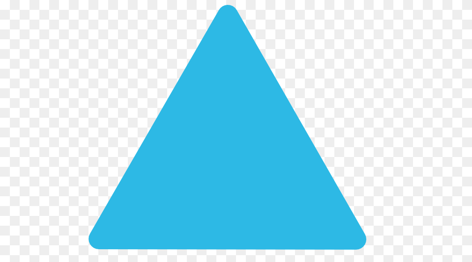 Blue Triangle Rounded Corners Clip Art Png Image