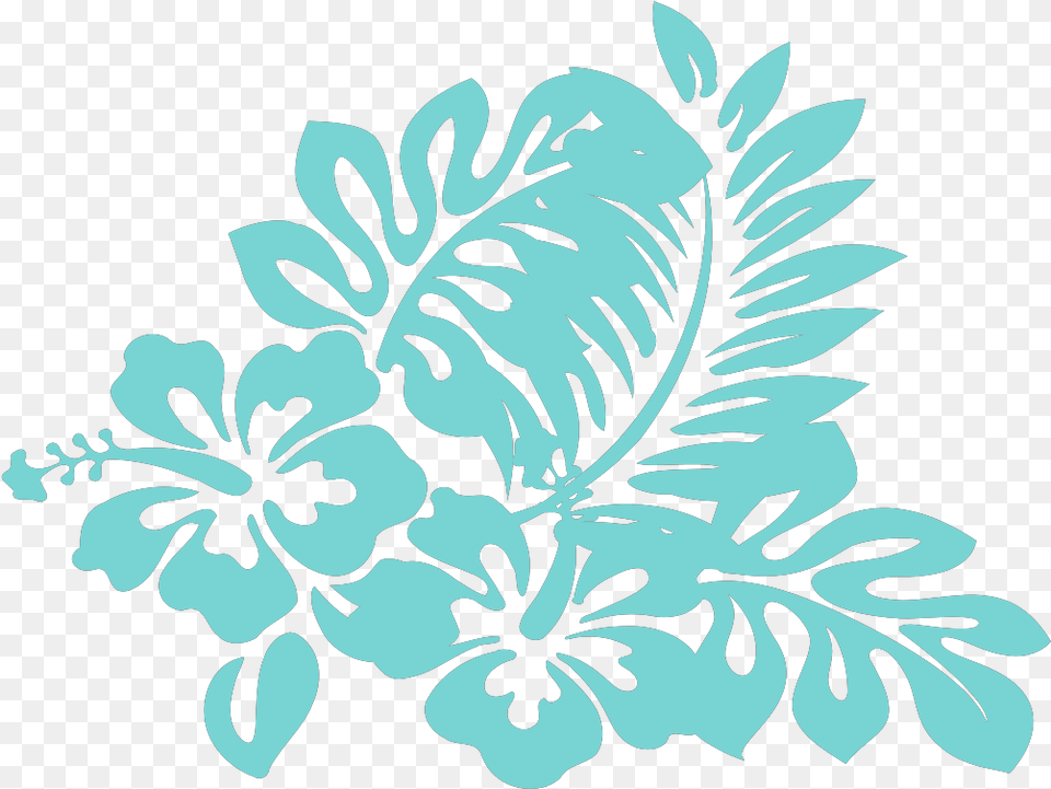 Blue Tropical Flower Svg Clip Art Lilo And Stitch Flowers, Graphics, Floral Design, Pattern, Plant Png