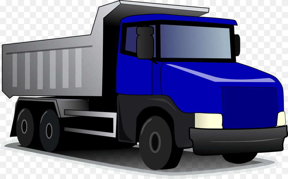 Blue Truck Clipart, Trailer Truck, Transportation, Vehicle, Moving Van Png Image