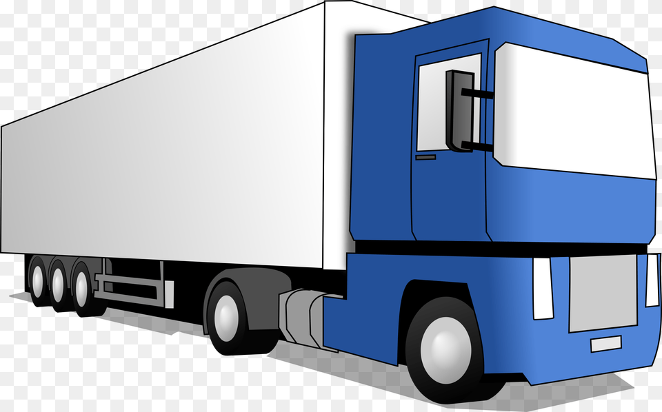 Blue Truck Icons, Trailer Truck, Transportation, Vehicle, Moving Van Free Png