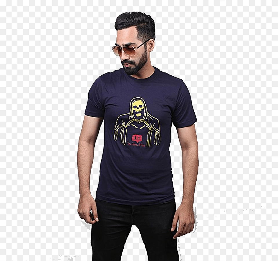 Blue Tshirt, T-shirt, Clothing, Sleeve, Shirt Png Image