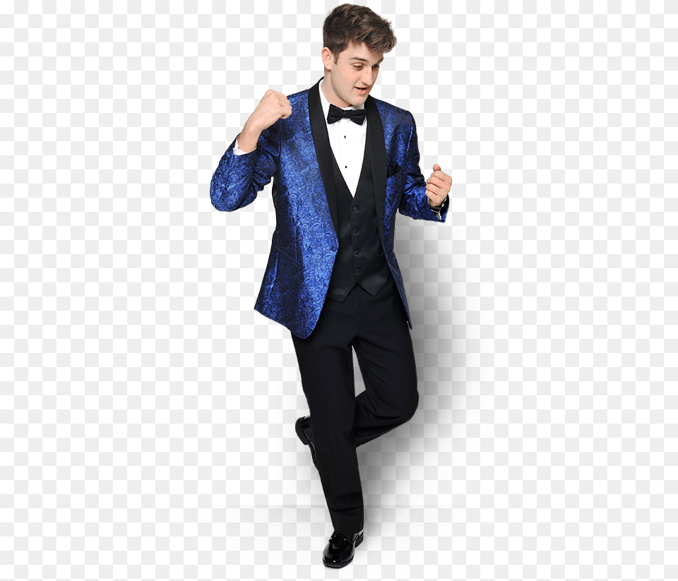 Blue Tuxedo, Suit, Clothing, Formal Wear, Person Free Transparent Png