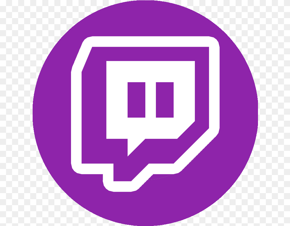 Blue Twitch Logo, Purple, Disk Png