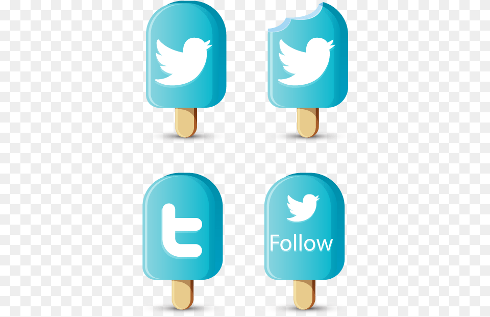 Blue Twitter Ice Logo Icon Cream Freepngimg Twitter Logo Ice, Food, Ice Pop, Dessert, Ice Cream Png Image