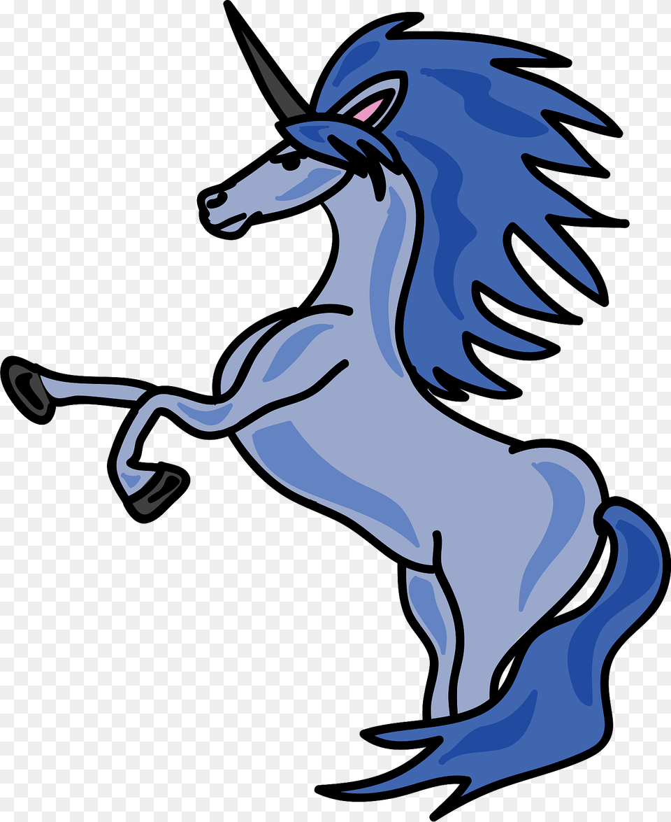 Blue Unicorn Clipart, Animal, Mammal, Horse Free Transparent Png