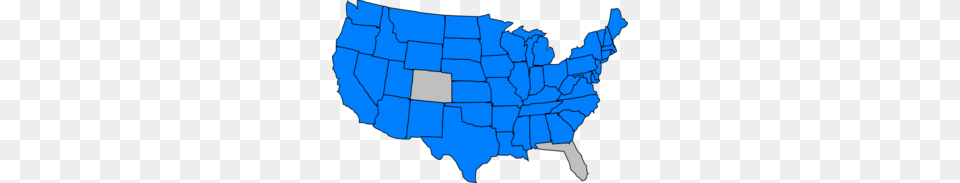Blue Usa Map Clip Art, Chart, Plot, Atlas, Diagram Free Transparent Png