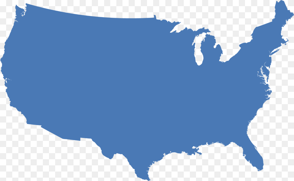 Blue Usa Map New York Map In Usa, Chart, Plot, Atlas, Diagram Png Image