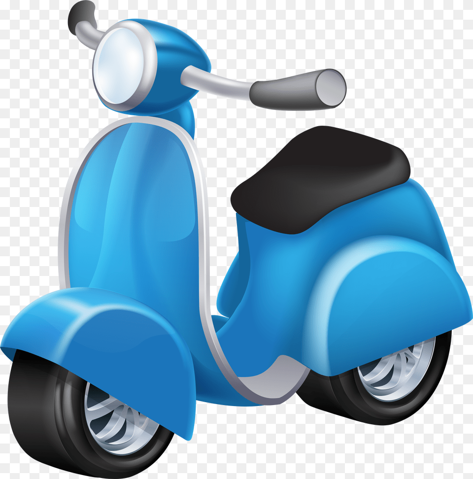 Blue Vespa Clip Art Free Transparent Png