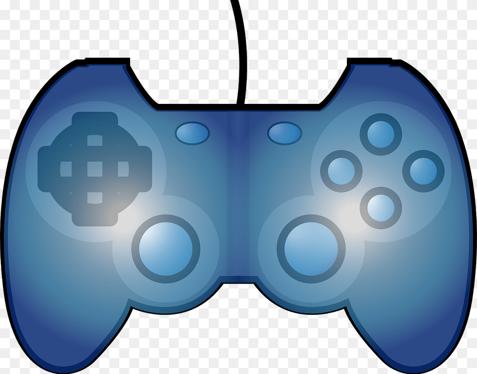 Blue Video Game Controller Clipart, Electronics, Joystick, Disk Free Png Download