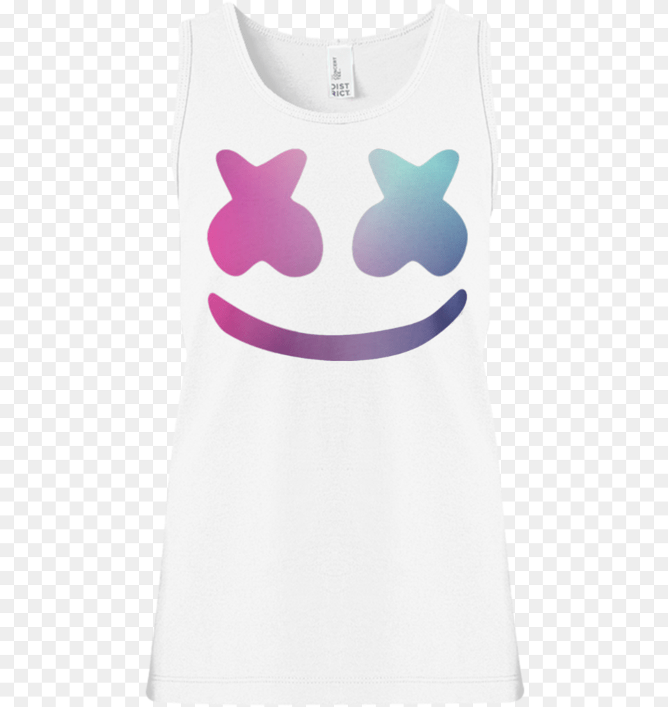 Blue Violet Color Girls39 Tank Top T Shirts Marshmello Face, Clothing, T-shirt, Tank Top, Animal Free Transparent Png