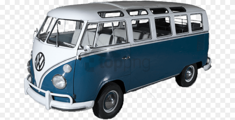 Blue Volkswagen Camper Van Volkswagen Transporter, Bus, Caravan, Minibus, Transportation Free Png Download