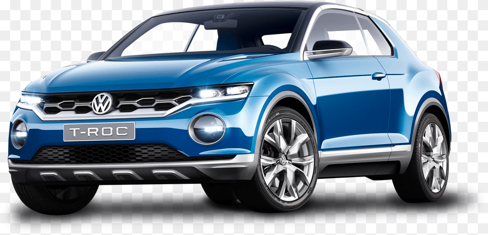Blue Volkswagen T Roc Car Image For Volkswagen Golf Suv 2018, Vehicle, Transportation, Sports Car, Coupe Free Png
