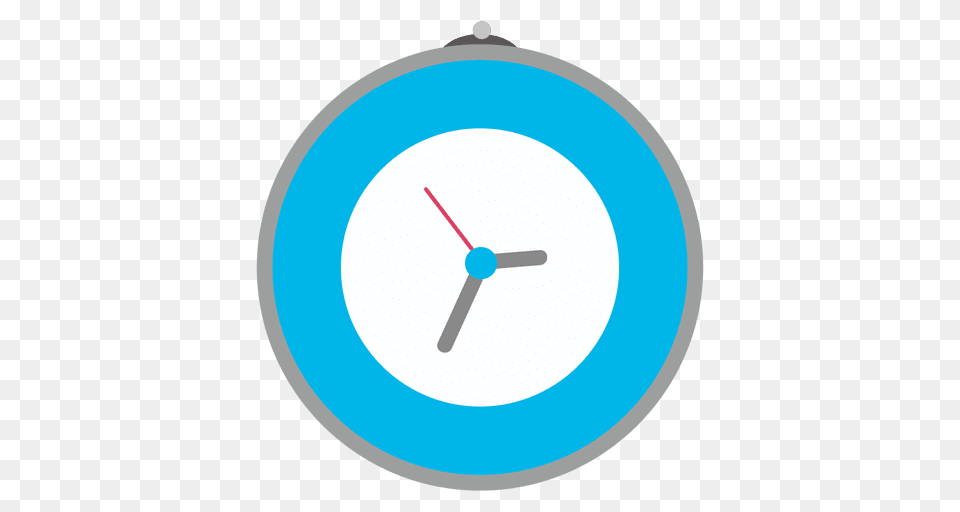 Blue Wall Clock, Analog Clock Free Png