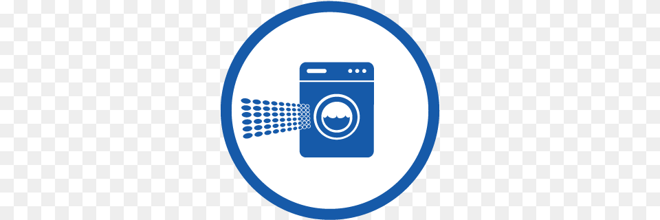Blue Washing Machine Icon, Appliance, Brush, Device, Disk Free Png Download