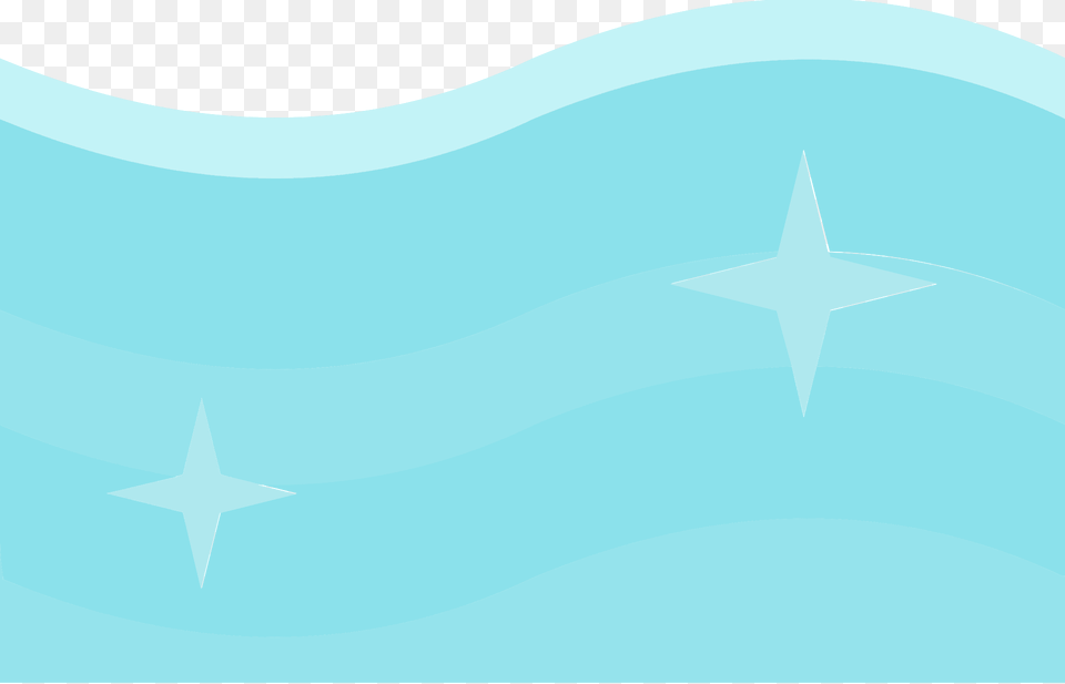 Blue Water Clipart, Star Symbol, Symbol, Turquoise, Outdoors Free Png Download