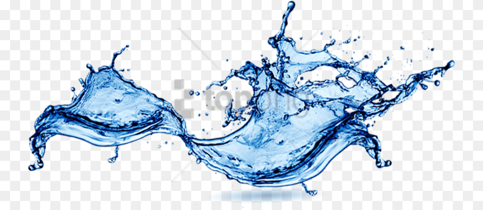 Blue Water Splash Image With Blue Water, Droplet, Outdoors, Nature, Sea Free Png