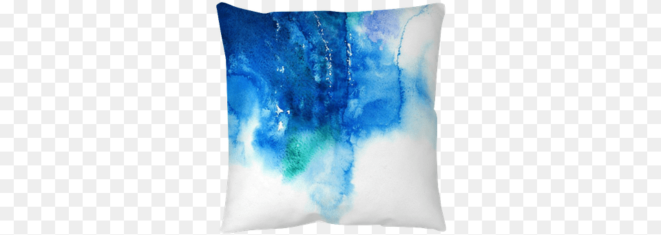Blue Watercolor Abstract Hand Painted Background Pillow Sound Origins Developing Your Musical Identity, Cushion, Home Decor Png Image