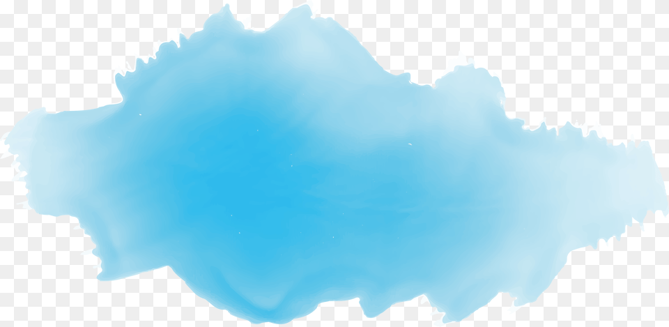 Blue Watercolor Blue Watercolor Cloud, Ice, Outdoors, Nature, Animal Free Png Download