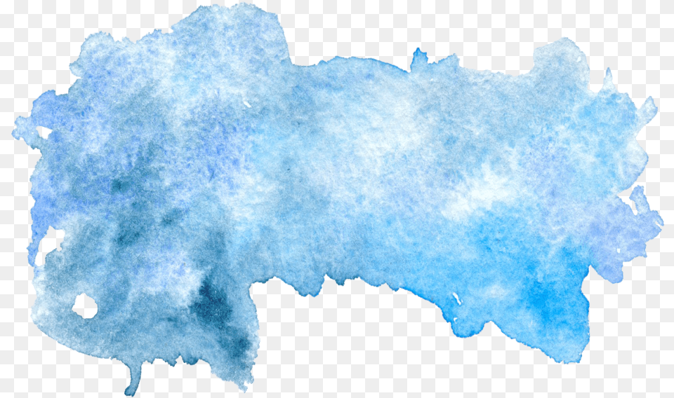 Blue Watercolor Blue Watercolor Stain, Ice, Outdoors Png Image